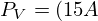 LaTeX: P_V=(15A)^2\cdot 40m\Omega=9W