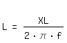 \fedon  
\fedoffL = XL / (2*\pi*f)  