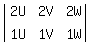 \fed\mixondet(2U,2V,2W;1U,1V,1W)