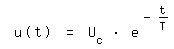 \fed\mixon u(t) = U_c * e^(-t/T)