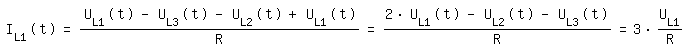 \fedon\
I_L1(t)=(U_L1(t)-U_L3(t)-U_L2(t)+U_L1(t))/R=(2*U_L1(t)-U_L2(t)-U_L3(t))/R=3*U_L1/R
\fedoff