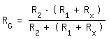 \fedR_G=(R_2*(R_1+R_x))/(R_2+(R_1+R_x))