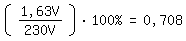 \fed\mixon(1,63V/230V)*100%=0,708