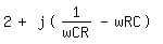 \fed\mixon2+j(1/wCR-wRC)   