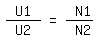 \fed\mixonU1/ U2 = N1/ N2  