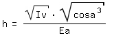 \fed\mixonh=(sqrt(Iv)*sqrt(cosa^3))/Ea 