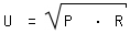 \fed\mixonU = sqrt(P  * R)