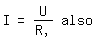 \fed\mixonI=U/R, also