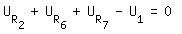 \fed\mixonU_(R_2)+U_(R_6)+U_(R_7)-U_1=0 