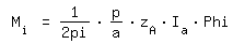 \fed\mixon M_i =1/2pi*p/a*z_A*I_a*Phi