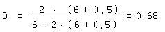 \fed\mixonD = 2 * (6+0,5)/(6+2*(6+0,5))=0,68 