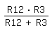 \fed(R12*R3)/(R12+R3)
