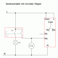 Parallelschaltung Wechselschalter / Zeitschaltuhr ...